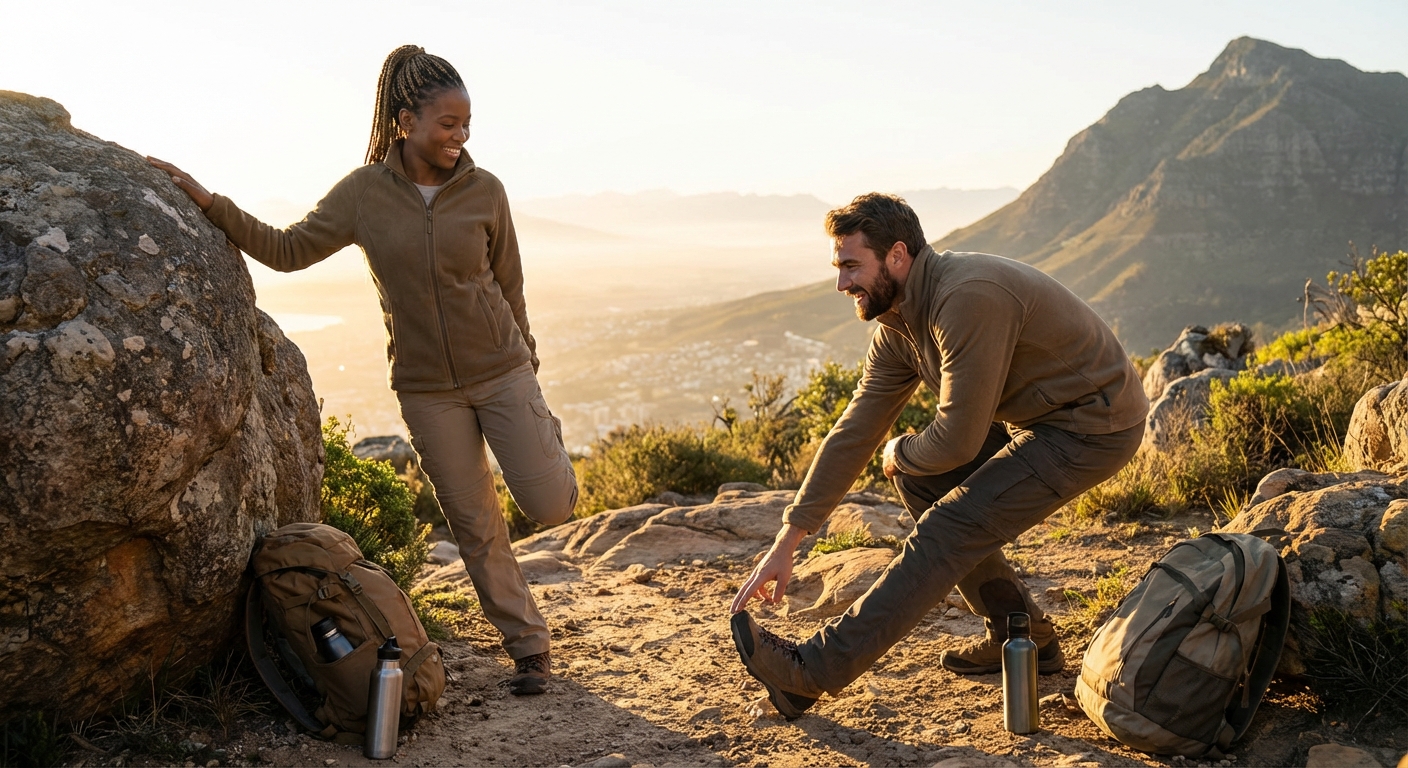 Matkajad puhkamas mäel